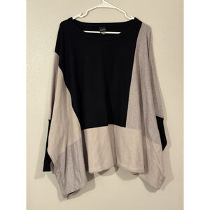 AAEDA Pullover Sweater Women Multicolor Dolman Sleeve Cowl Neck Pull Over 1X